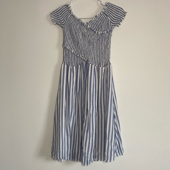NWT Beachsissi Gorgeous Blue and White Stripe Summer Dress Size Small - Picture 4 of 12